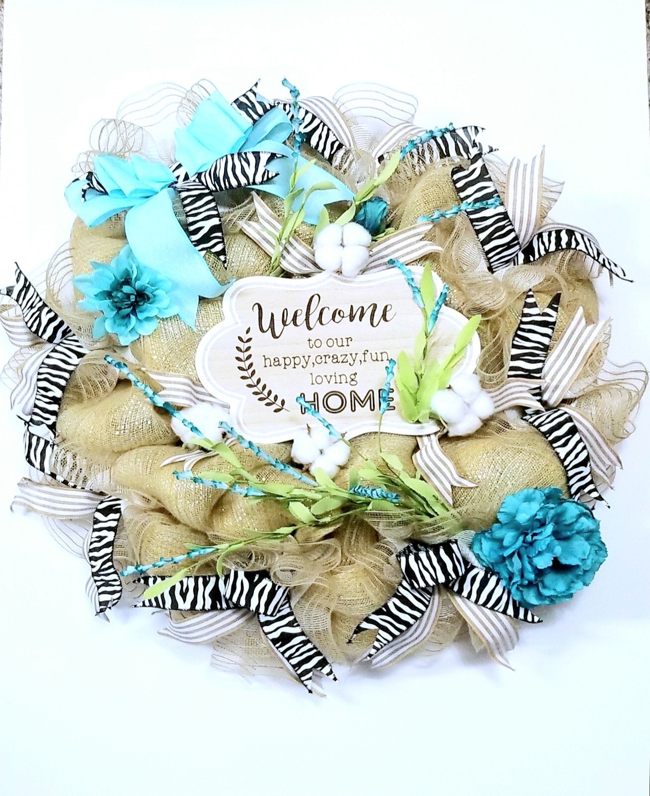 WELCOME WREATH/ANNUAL – OVERSIZED 25x26x6!