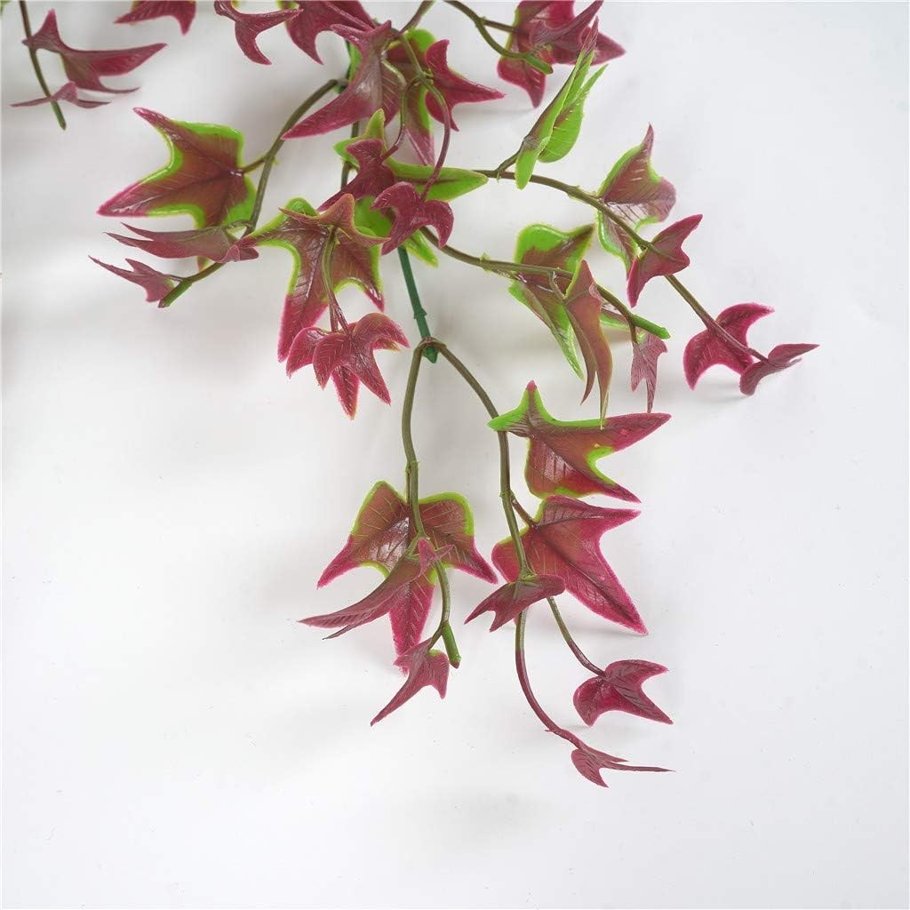 Lifelike Red Ivy Vine – Perfect for Indoor and Outdoor Decoration, 2 Packs
