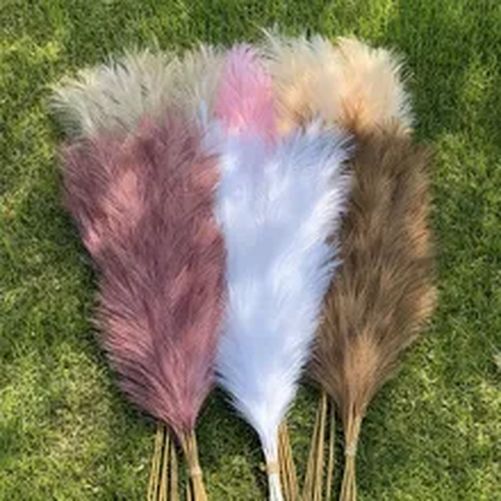 120cm Artificial Pampas Grass Home Garden DIY Fake Plant Ornament Decoration NEW