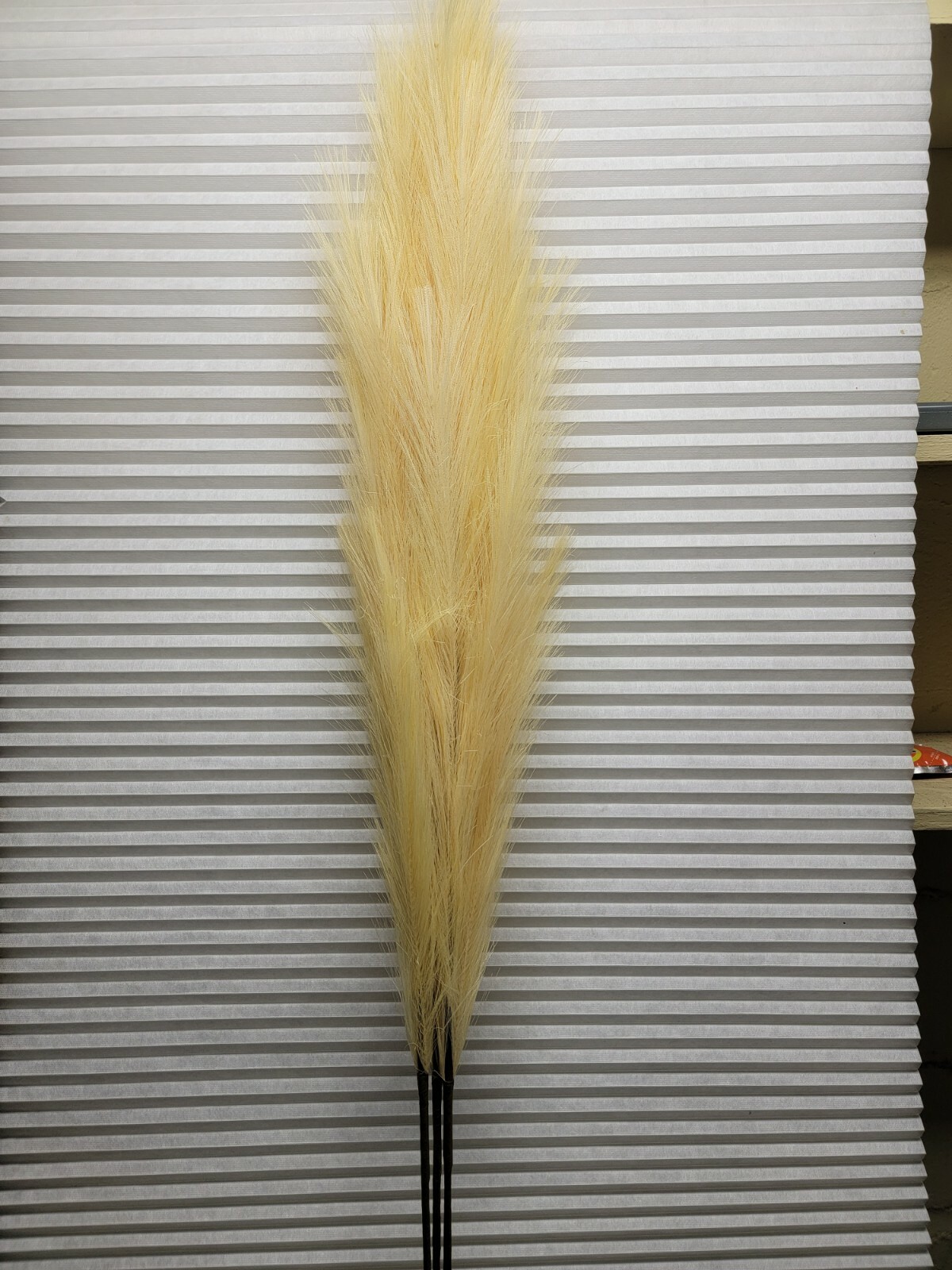 4″ – 24 Pieces Faux Pampas Grass Large Tall Fluffy Artificial Fake Flower.