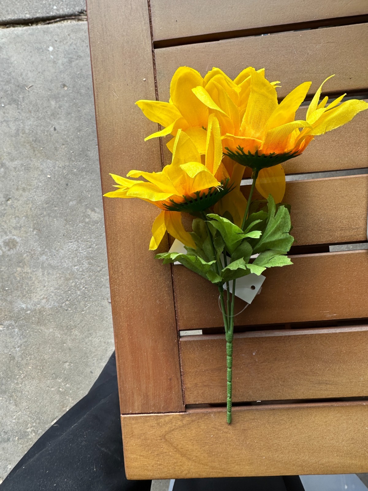 Artificial Sunflower Stems Yellow Faux Sunflowers Farmhouse Decor New Wire Stem