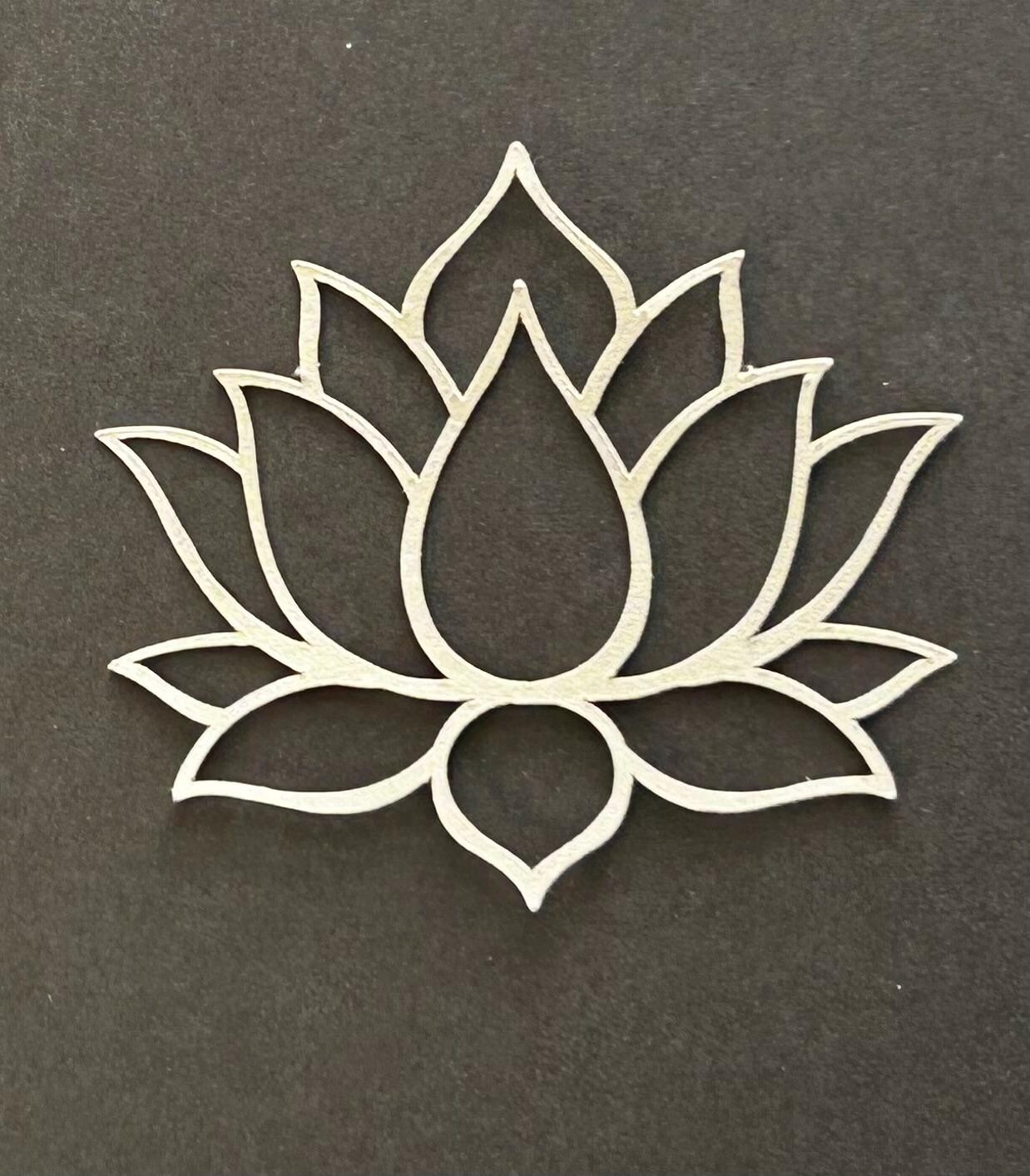 3″ Cutouts Lotus Flower, Die Cut, paper flowers, Yoga Inspired, Namaste, Chakra