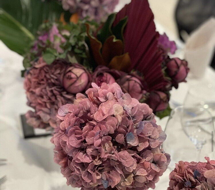 Preserved Hydrangea Big Leaf Dried Flowers Home Wedding Bouquet Decor