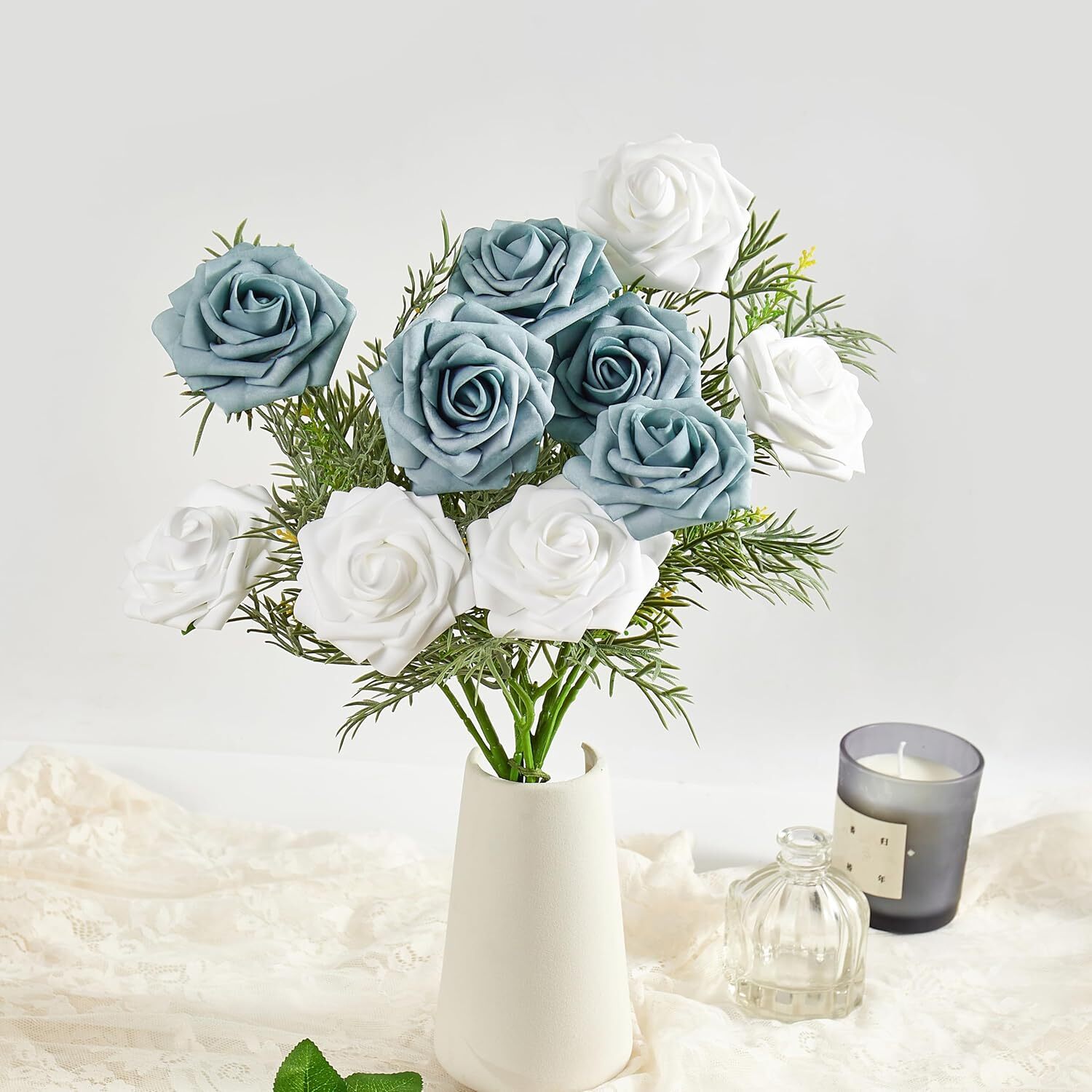 25pcs Artificial Flowers,Personalized Custom for Arrangements/Party Decorations