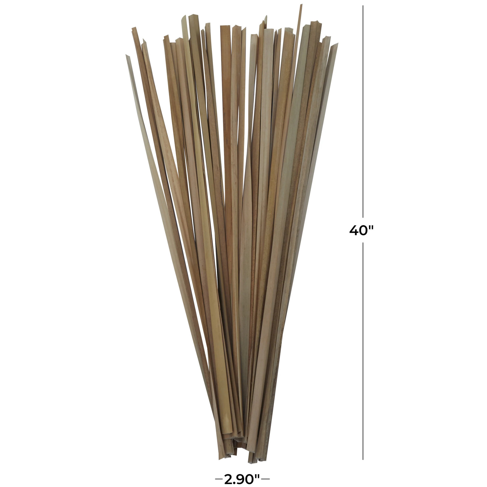40″ Dried Plant Natural Foliage Bouquet with Slender Stems,