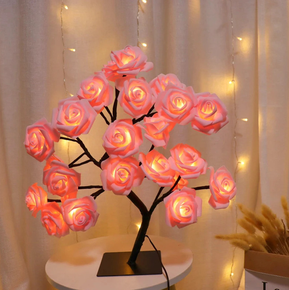 Forever Rose Tree Lamp