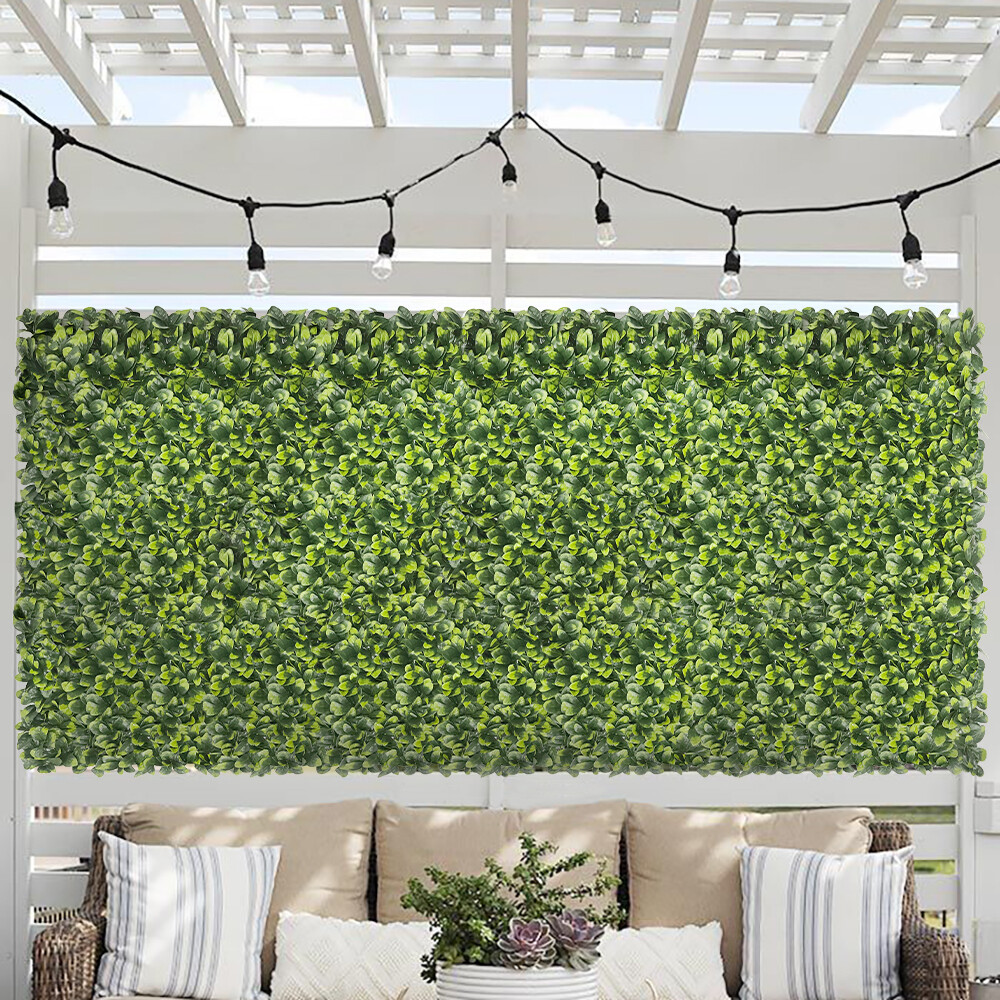 20″x20” Artificial Boxwood Leaf Fence Privacy Screen Evergreen Hedge Panels