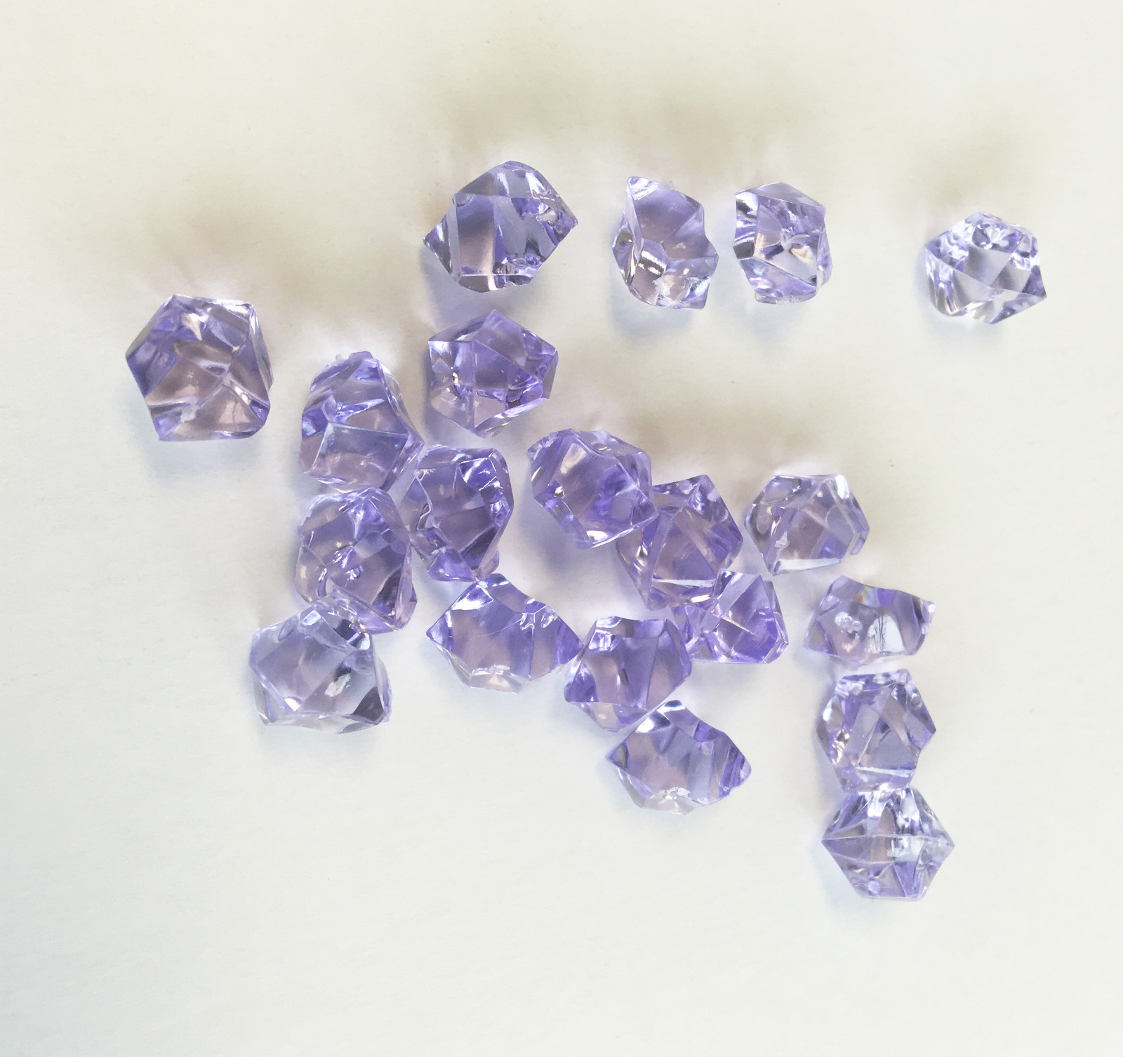 8 Lb. Crystal Acrylic Ice Rock Vase Gems or Table Scatters (Small 1.5cm Purple)