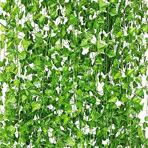 24 Strands 168FT Artificial Ivy Fake Vines Greenery Garland Party Hanging Plants