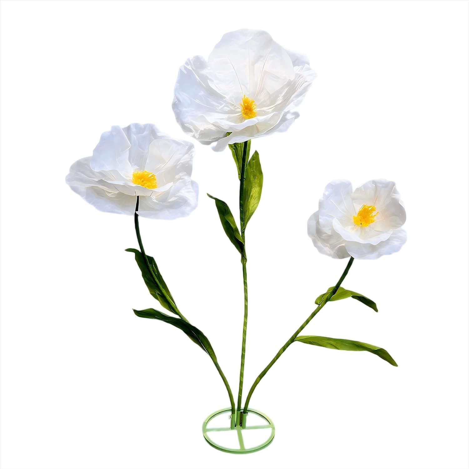 Giant White Artificial Flowers for Weddings, Parties & Home Decor 5.9 Ft