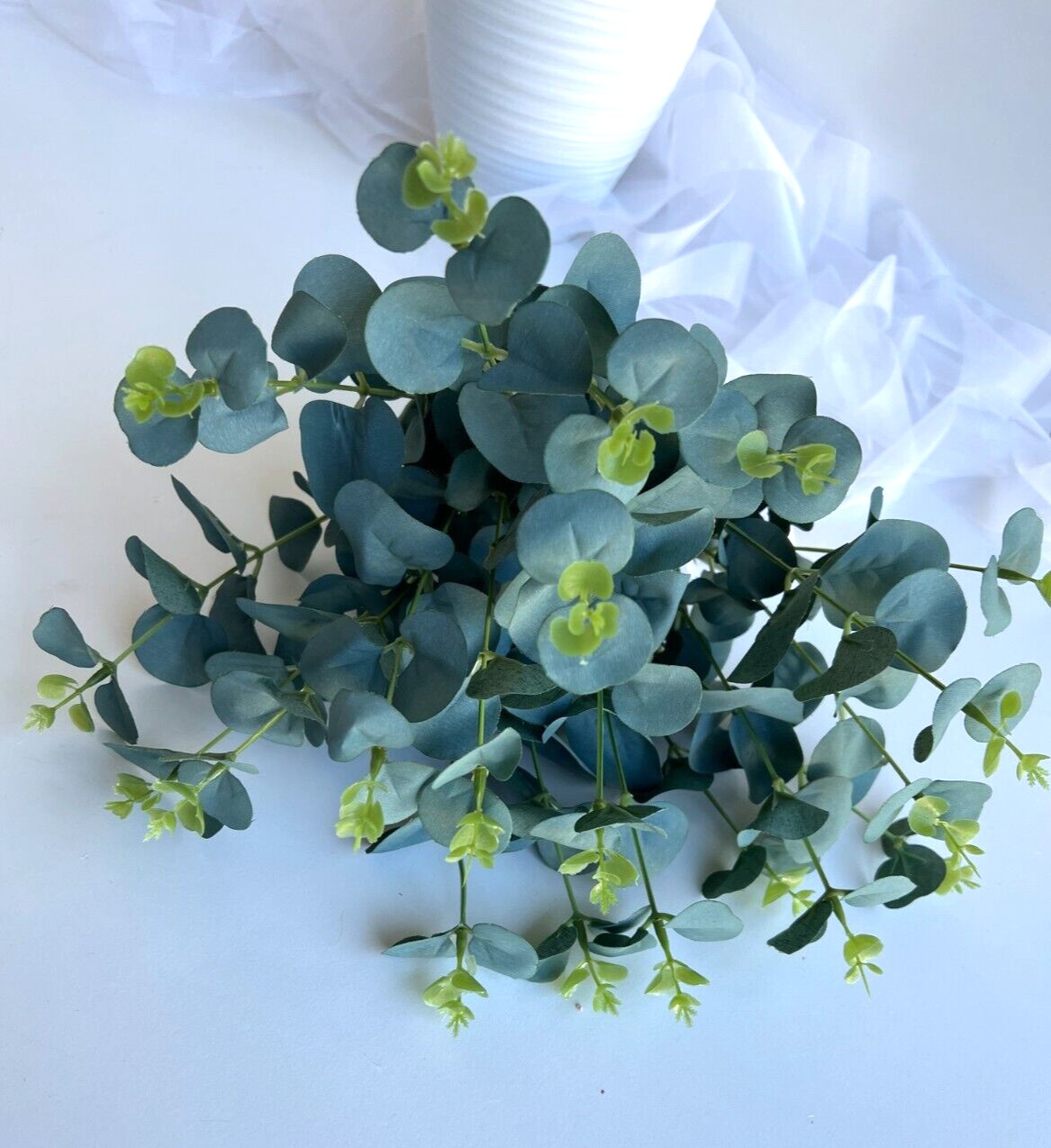 Eucalyptus Bush Australian Native Leaf Foliage Artificial Flowers greenery x 1