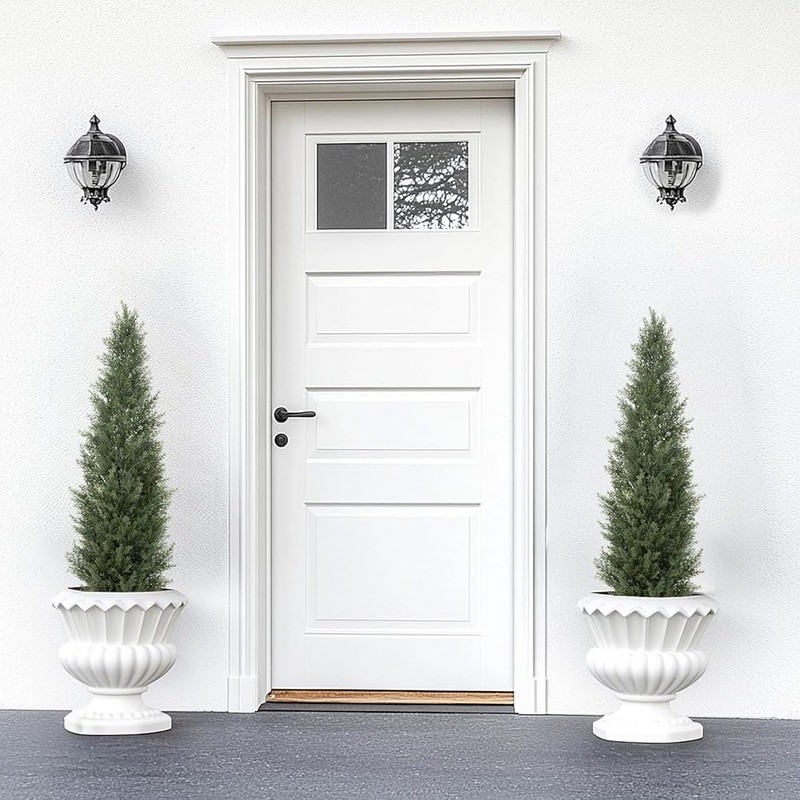 UV Resistant Cedar Topiary Tree Artificial Plant Outdoor Decorative Stable Pot