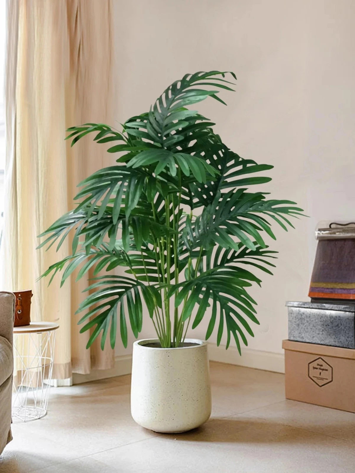 80cm 18 Leaves Large Artificial Palm Tree Tropical Green Leaves Fake Plants