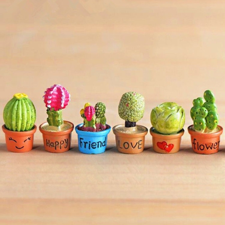 Mini Artificial Potted Plant Dollhouse Miniature Flower Home Desk Decor Love