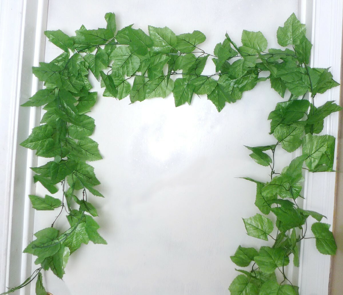 2 Pcs (90″ Each) Artificial Plants Ivy Grape Leaves Vine Hanging Decoration(V11)