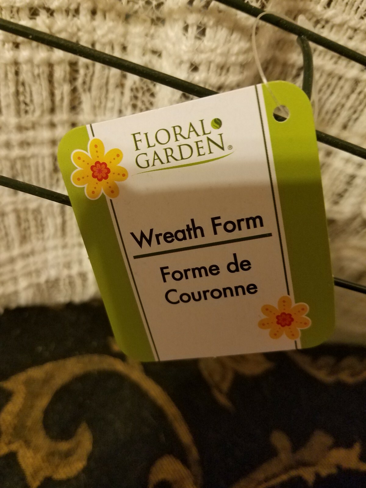 Floral Garden wreath form Square Please go to my page and see other items that I