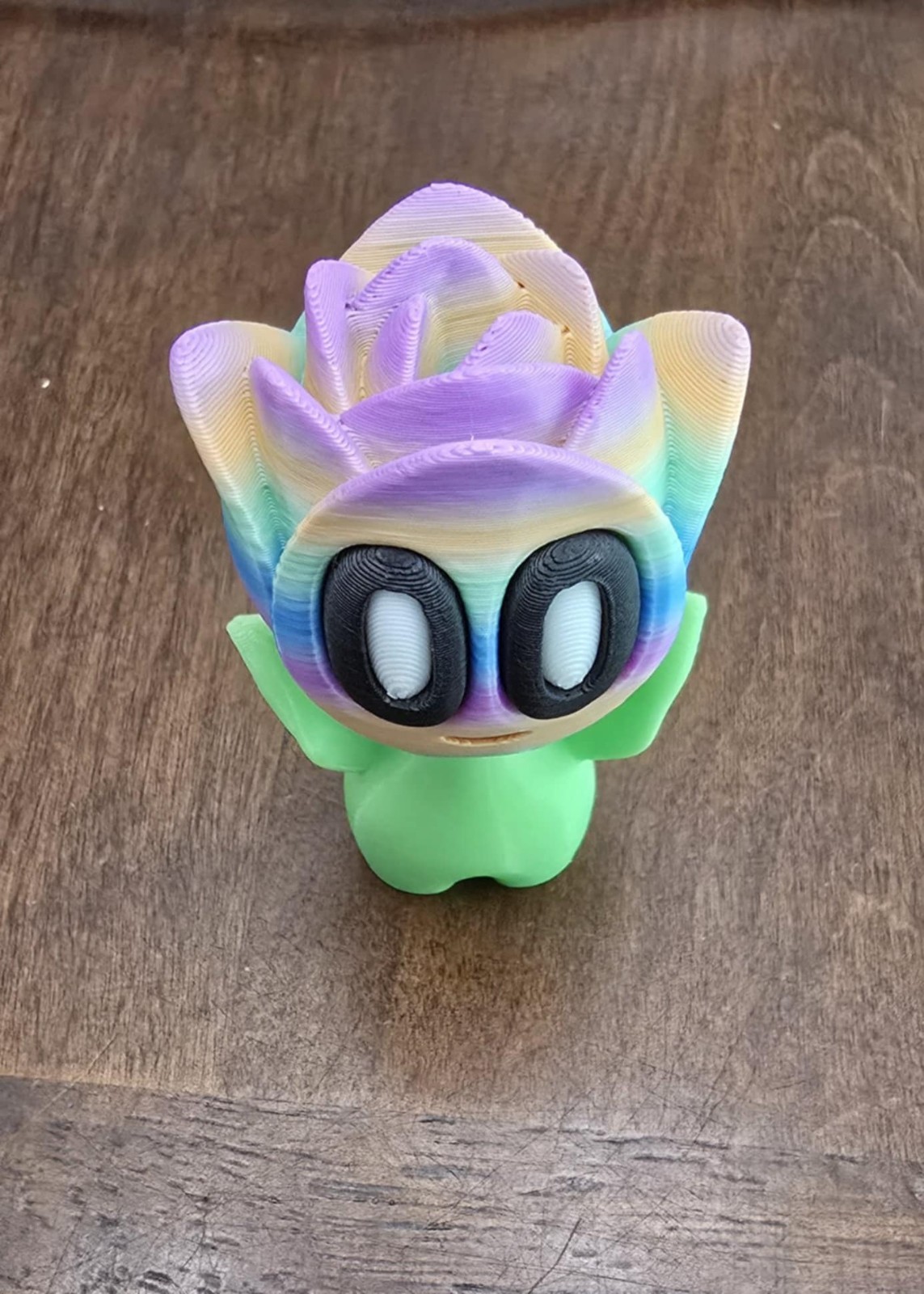3D Printed Blob Flower Set with pots, 12 pieces total, Multicolor Lot