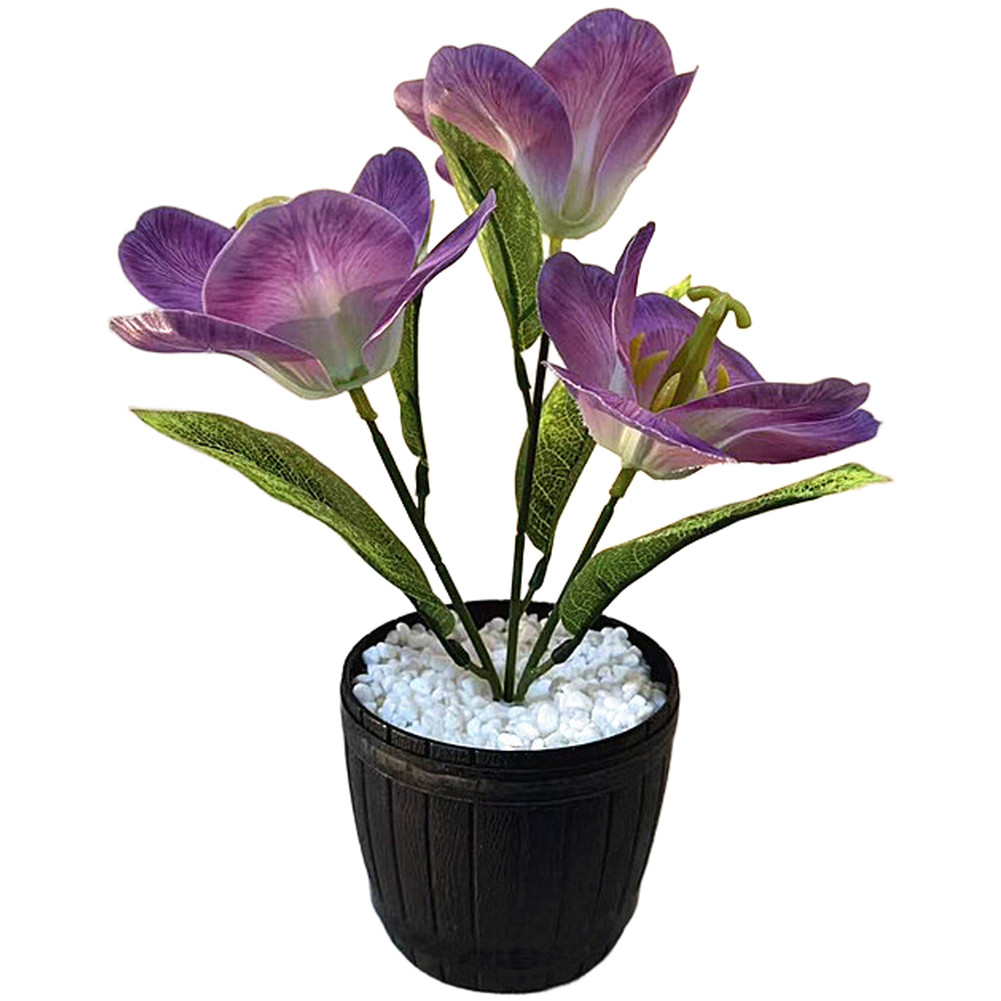 Artificial Flower with Realistic 3D Printed Design for Multiple Displays Blue
