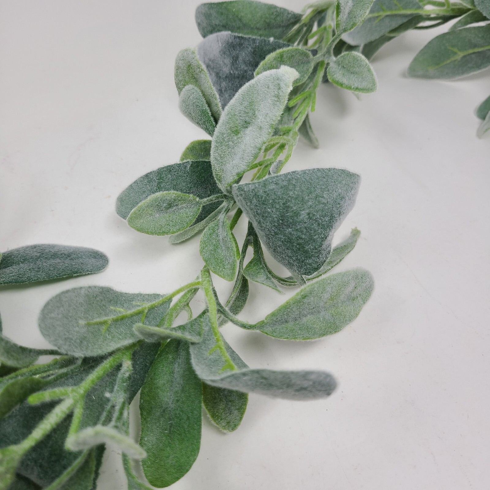 Lambs Ear Garland 6 Feet Soft Fuzzy Artificial Greenery Wedding Holiday Decor