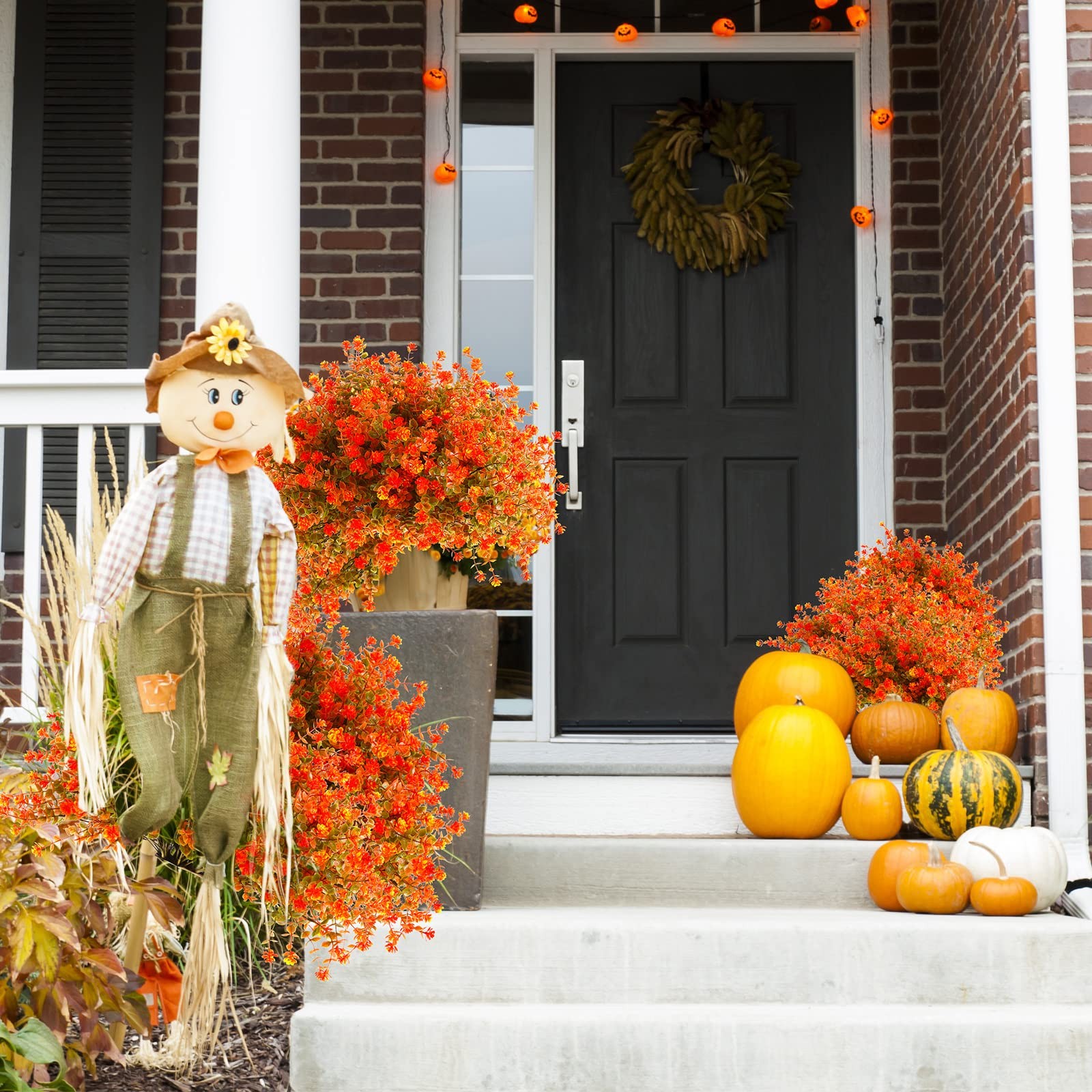 24 Fall Thanksgiving Bundles Artificial Flowers Outdoor Fall UV Resistant Pla…