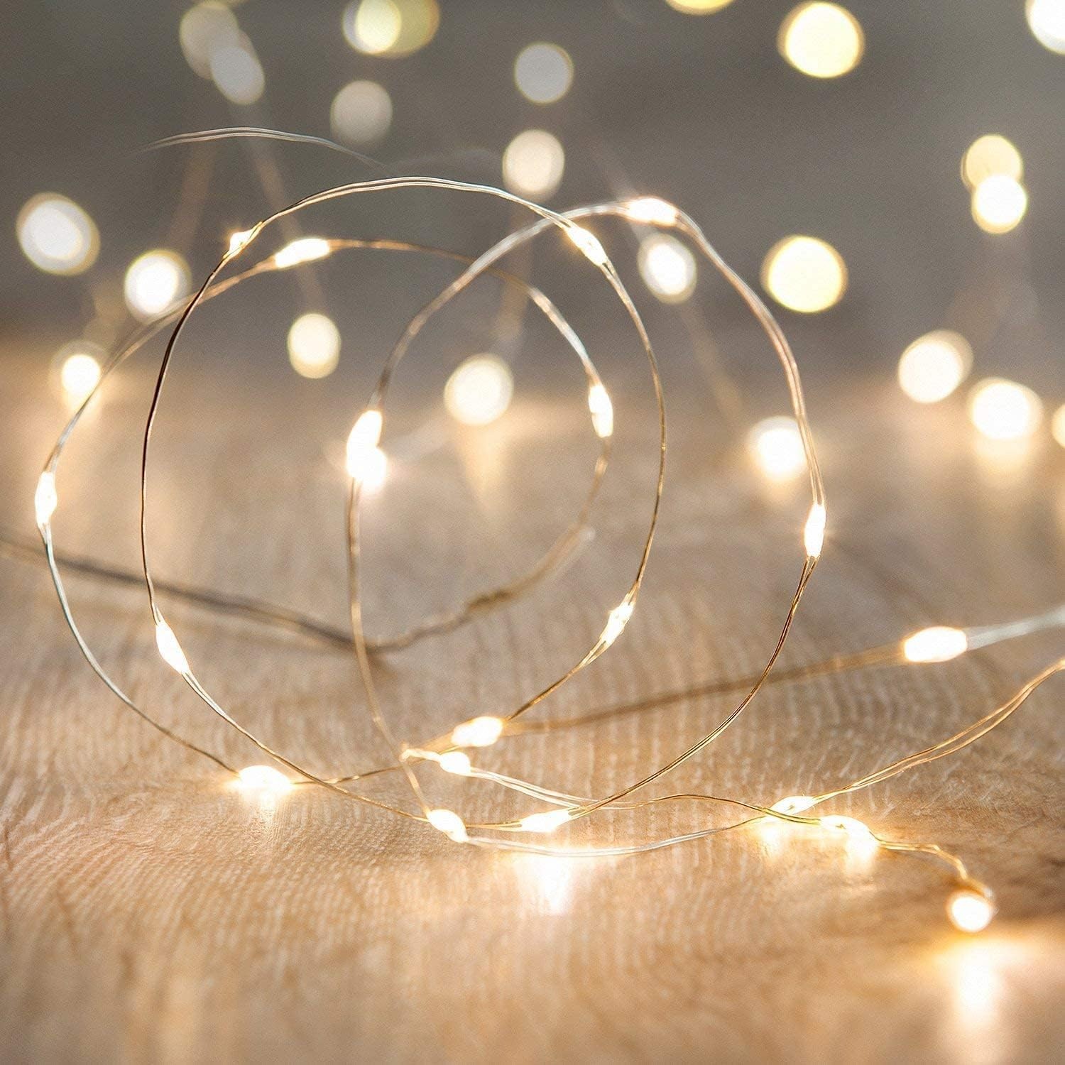 10 Ft LED Firefly String Lights Battery