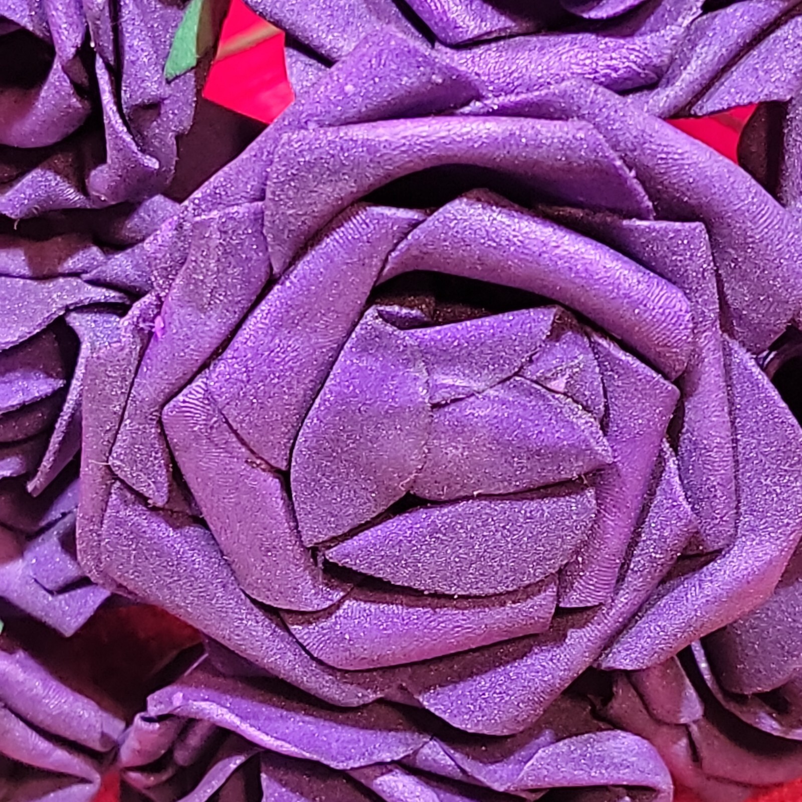20 purple ROSE Flower FAKE FAUX FOAM ARTIFICIAL Wedding Banquet CRAFT Decor Art