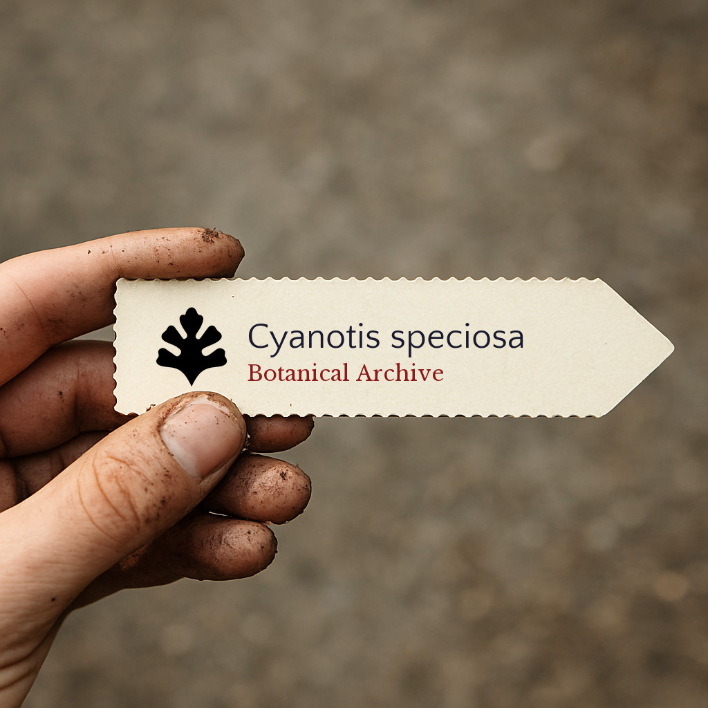 Cyanotis speciosa SEEDS – Teddy bear vine | Furry wandering Jew