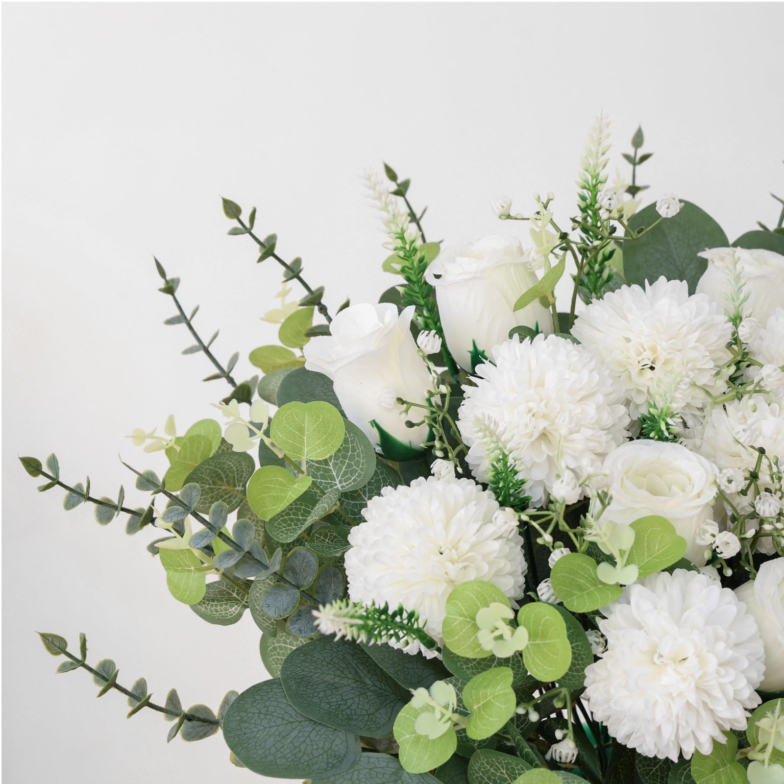 100 Pcs Artificial Mixed Eucalyptus Stems Bulk, 7 Kinds Faux Greenery Eucalyp…