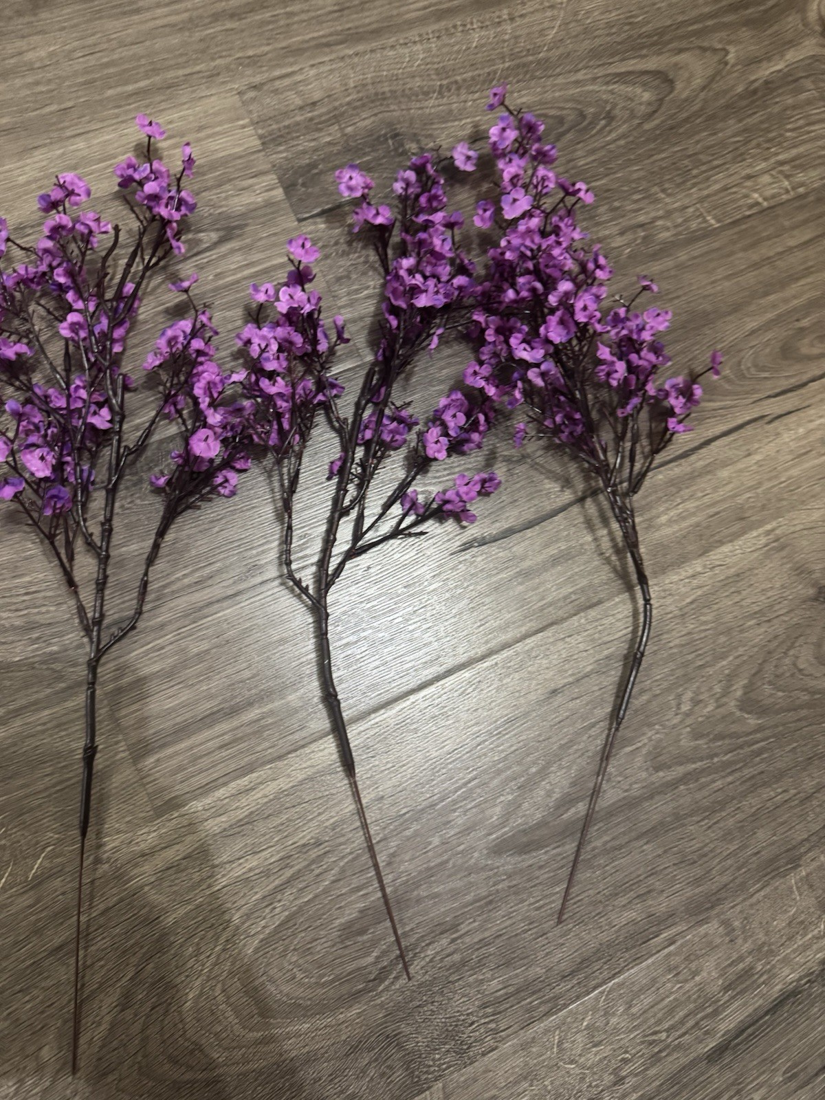 Artificial Cherry Blossom Gypsophila Fake Flowers DIY Wedding Decor LotOf6 Picks