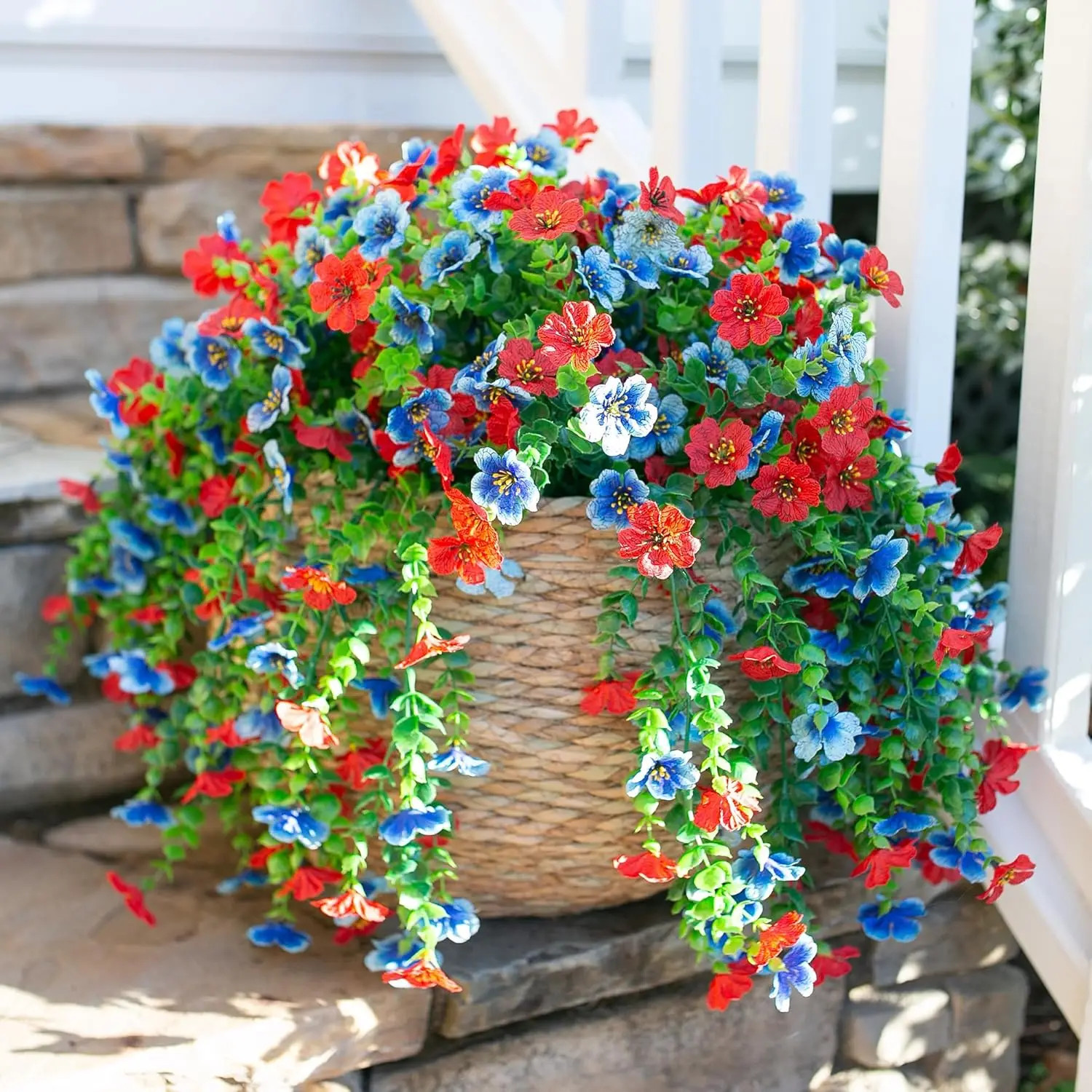 Artificial Flowers Plant Rattan Morning Glories Outdoor Wedding Bridal Arch Home