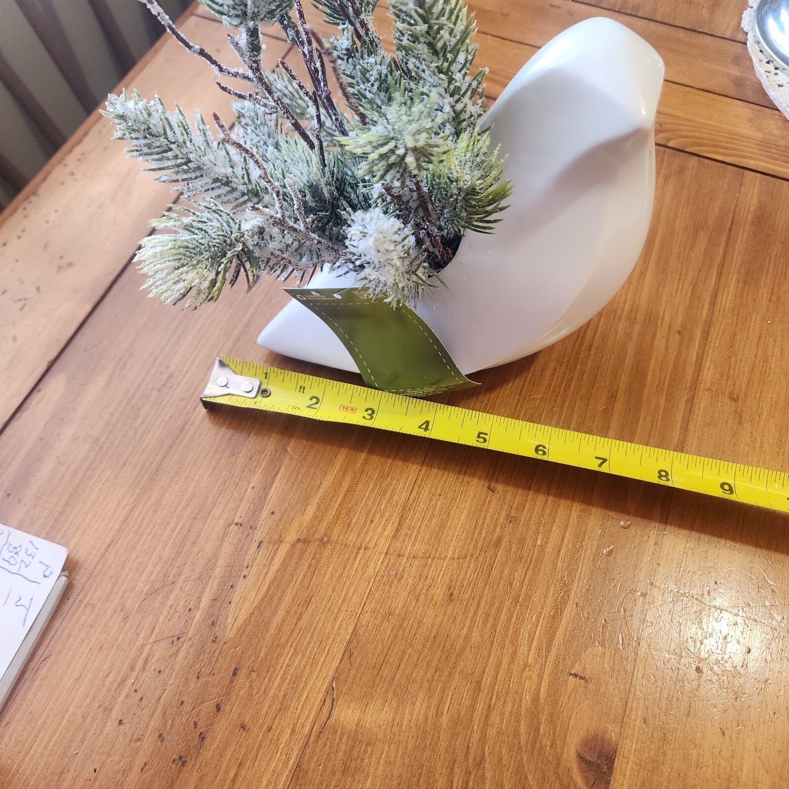 Home Decor Artifical Floral Arrangement Matte Contemporary Bird Pottery Planter
