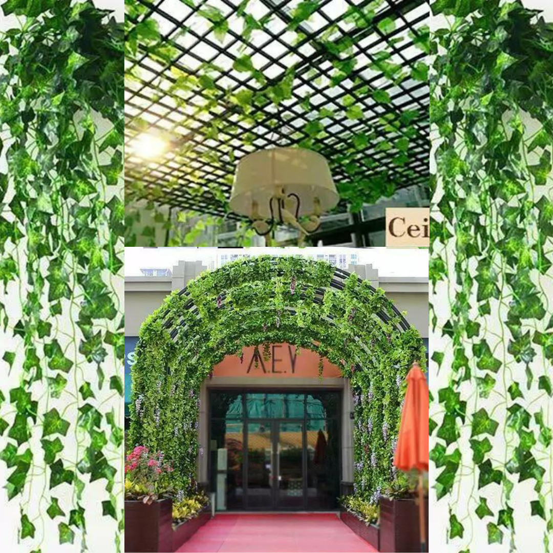 Sggvecsy 6 Pack 42Ft Fake Vines Fake Ivy Leaves Artificial Ivy Leaf Plants Artif