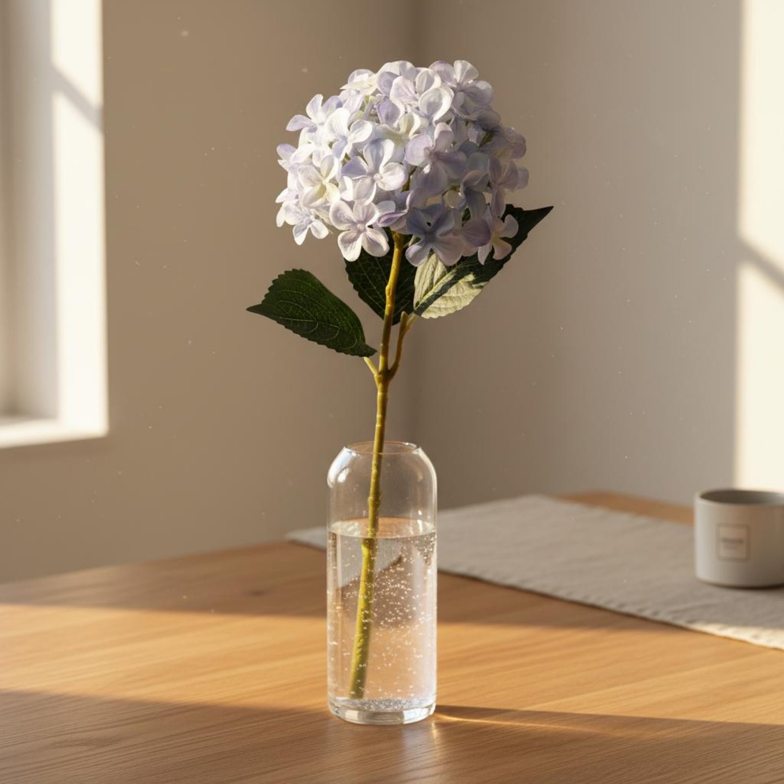 Artificial Hydrangea Arrangement Lifelike Silk Flower Arrangement Easy To