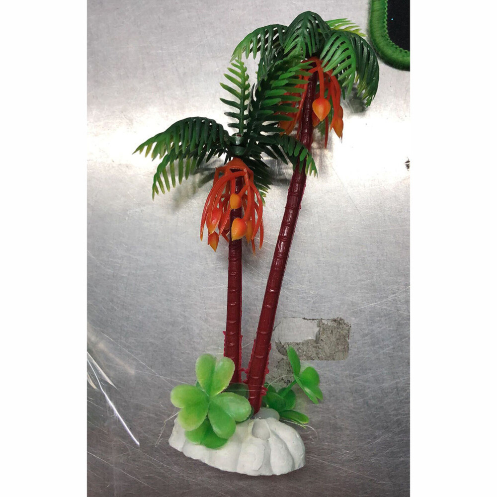 6PCS Plastic Water Plants Creative palm tree model Decorative Small