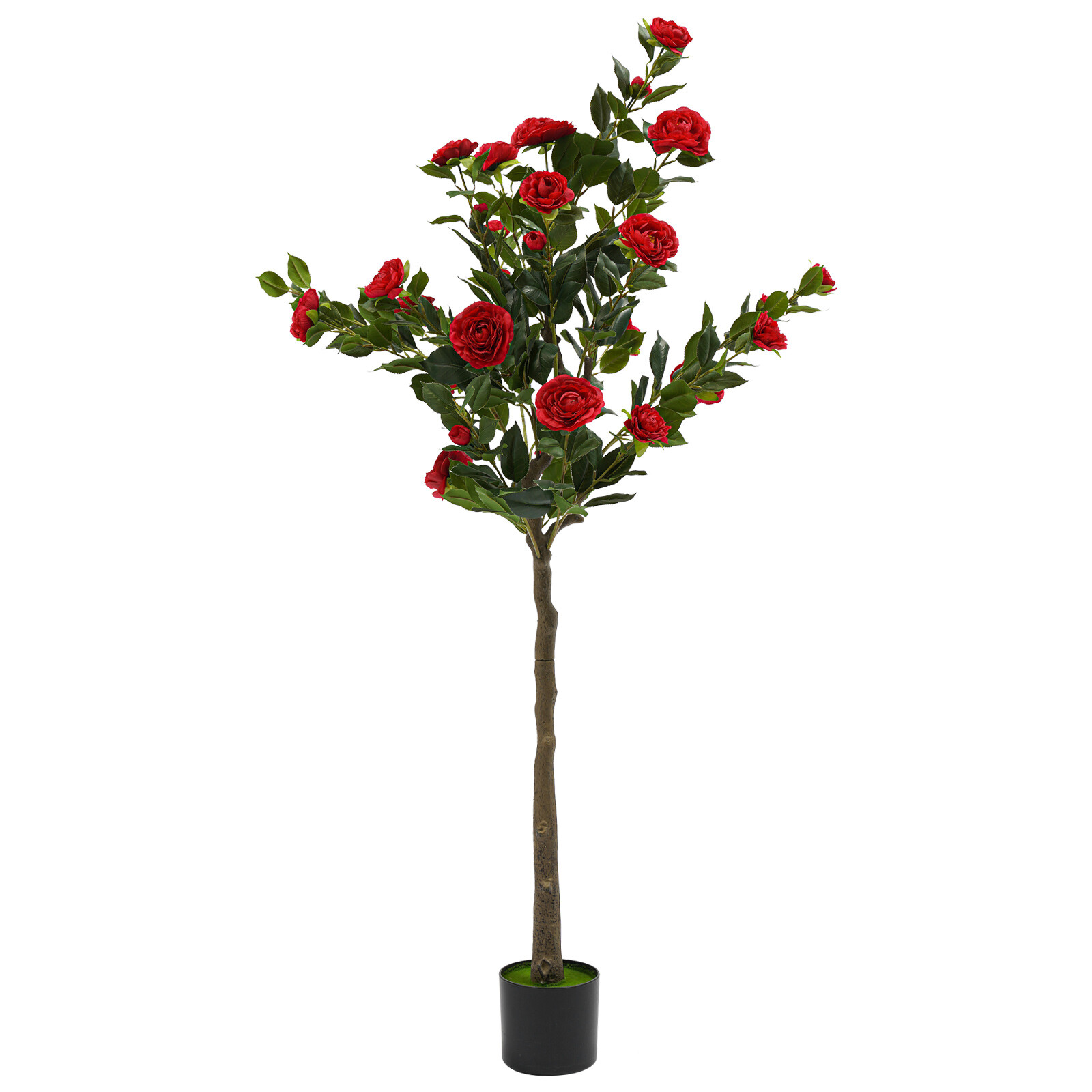 59in Artificial Camellia Tree Modern Home Decor (indoor/outdoor). Retail $65.08