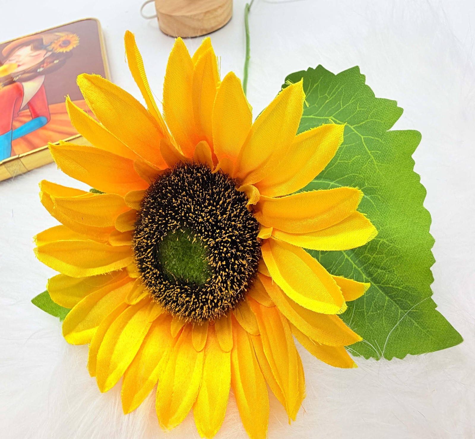 Artificial Sunflowers Fake Sunflowers Bouquet Vintage Fake Silk Sunflowers La…