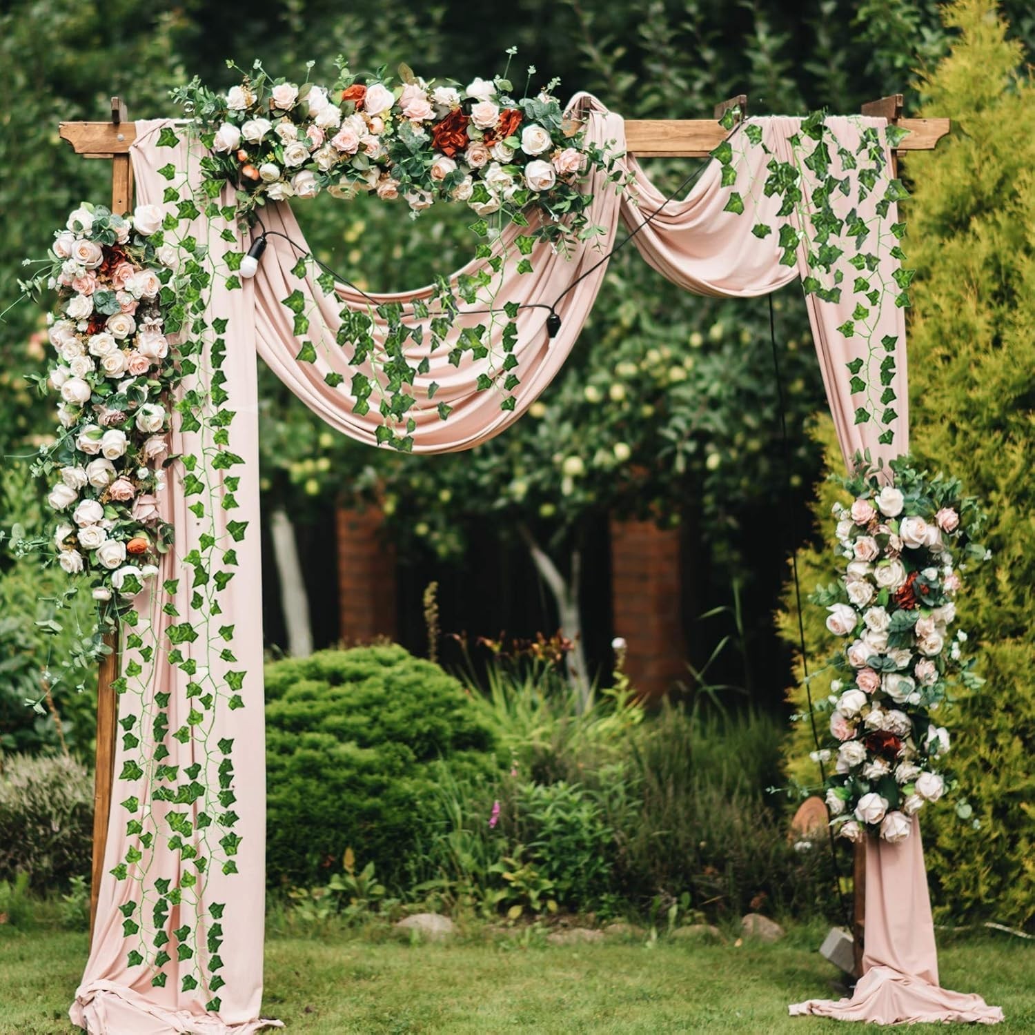 24 Pack 158ft Fake Vines W/ Leaves Bedroom Artificial Ivy Garland Fake Ivy