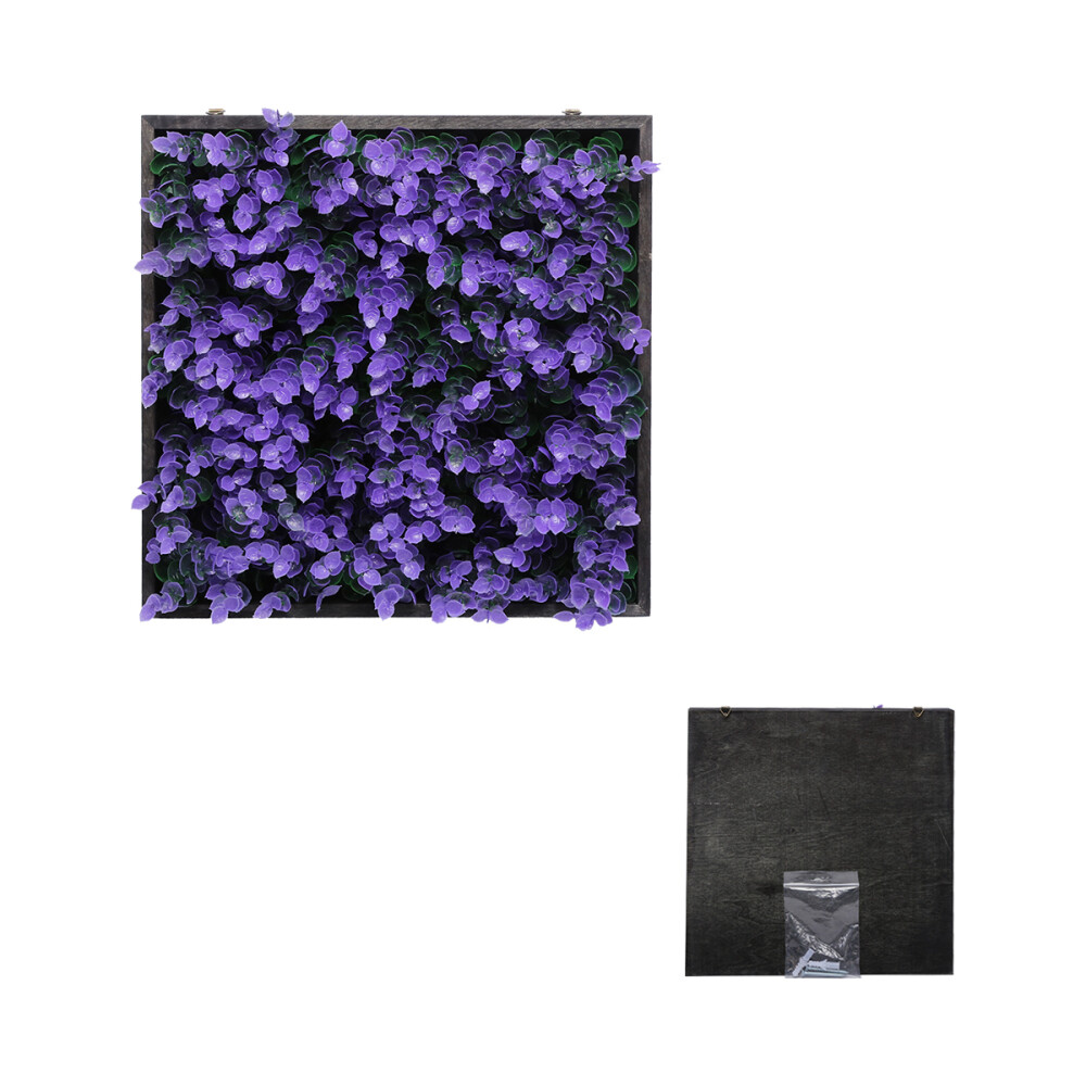 Wood Wall Planter Vase & Artificial Plants Wall Decor Living Room Lounge Office