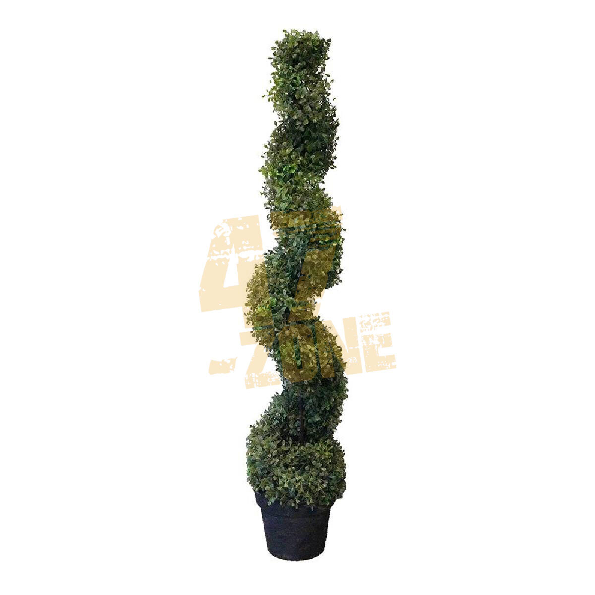 Spiral Boxwood Topiary Green Gray Artifical Indoor Outdoor Garden Home Decor