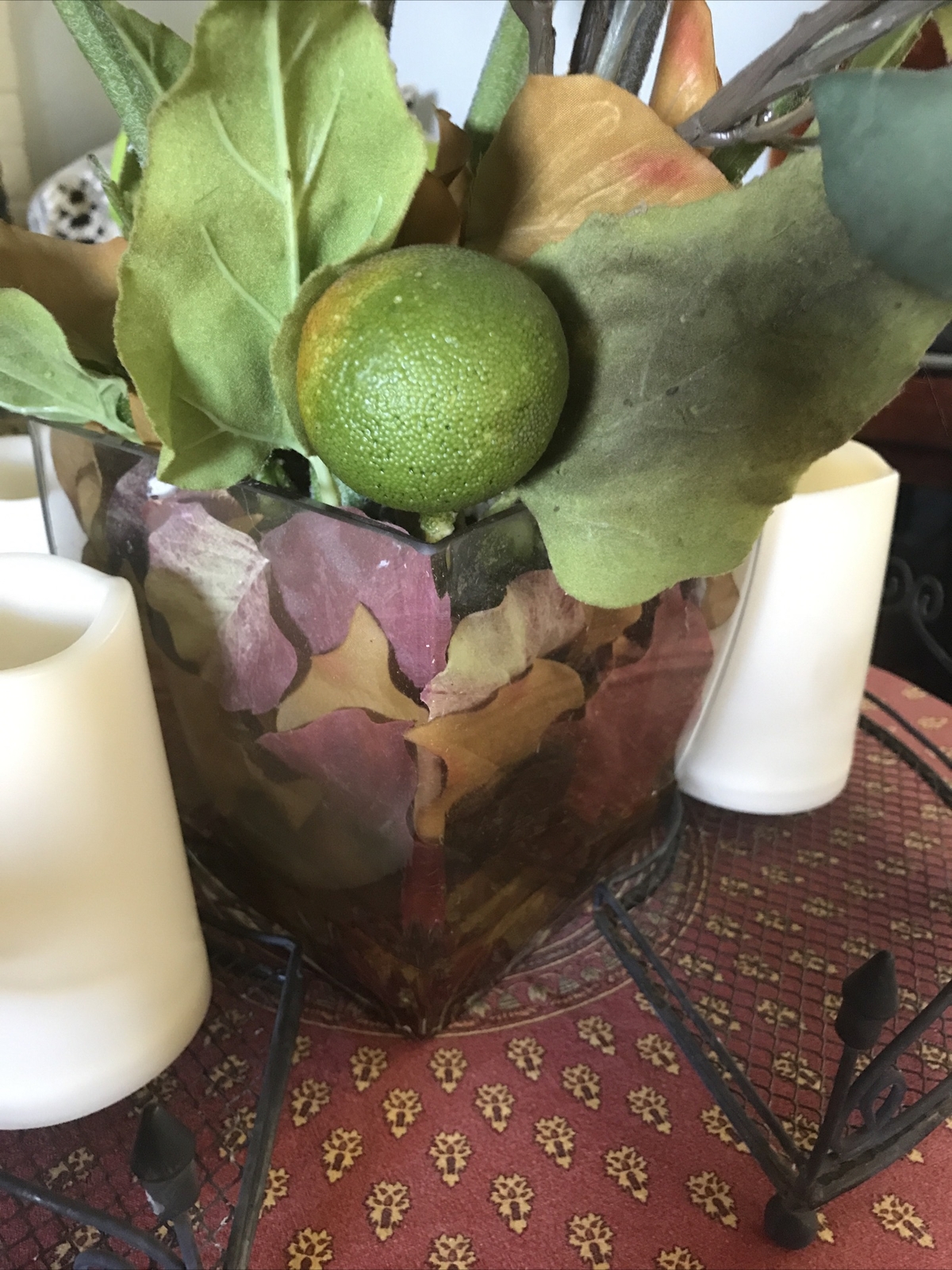 Large Sun Flowers in Glass Vase Silk Summer sunflowers floral Arrangement $125