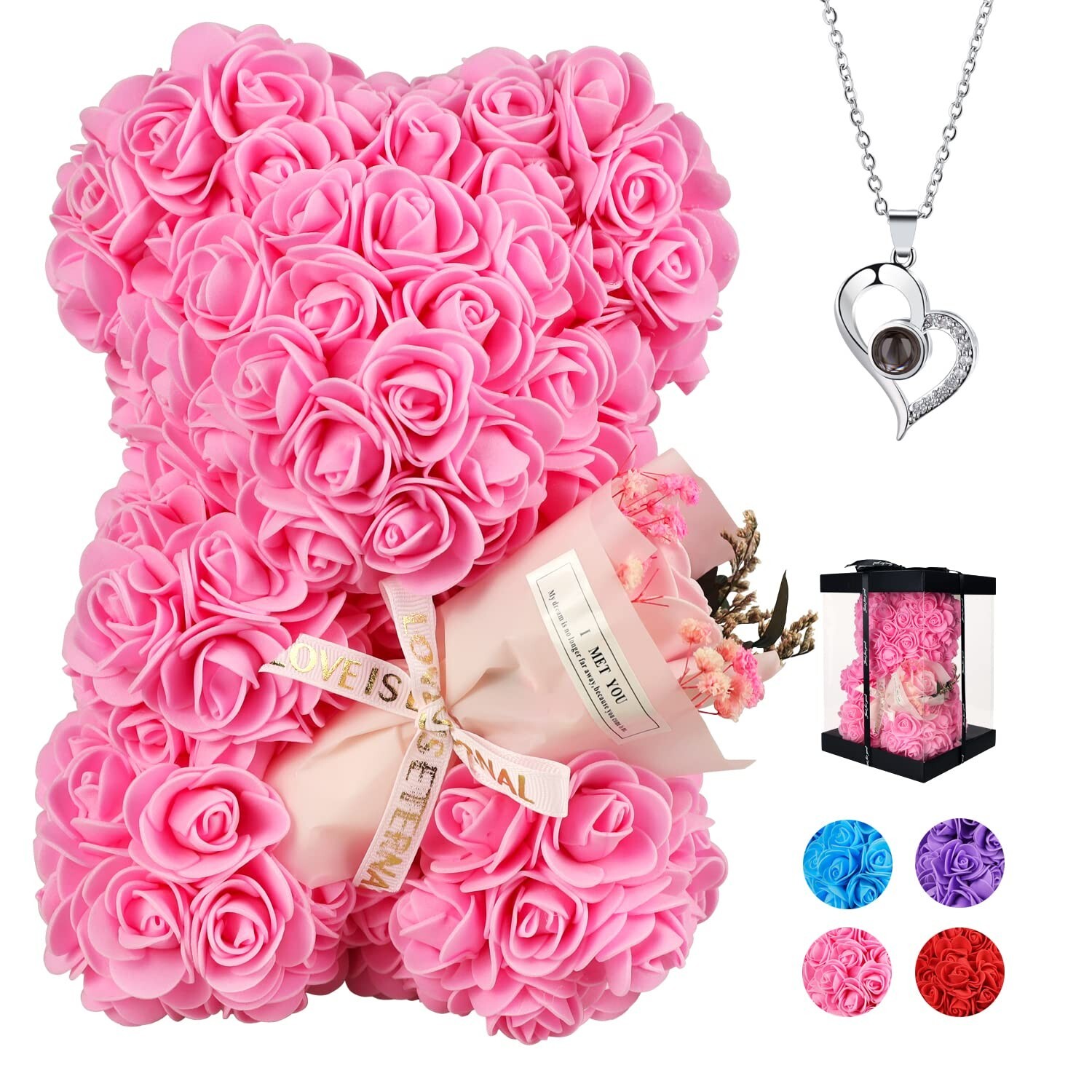 Mothers Day Rose Gifts Rose Bear Gifts for Women Rose Flower Bear Teddy Bear …