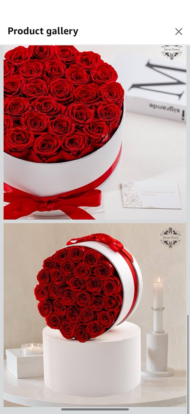 27 Forever Roses in Luxury White Box, Eternal Real Roses Gift for Women,