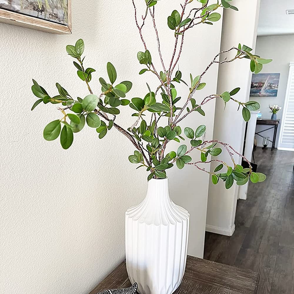 3PCS ARTIFICIAL BRANCHES PLANTS GREENERY STEMS FAUX BRANCHES FOR VASE PLANT ARTI
