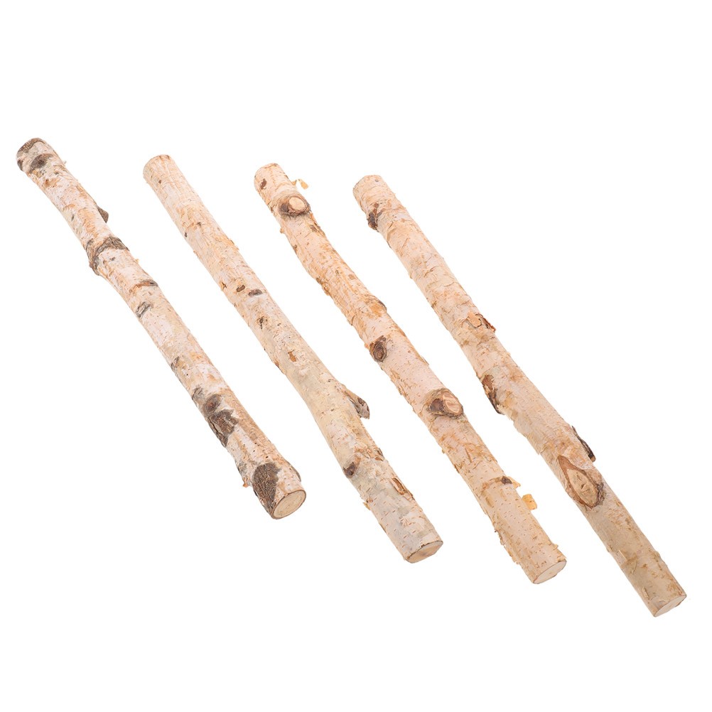 Natural Birch Wood Logs for Fireplace Decorative Rustic Firewood Bundle