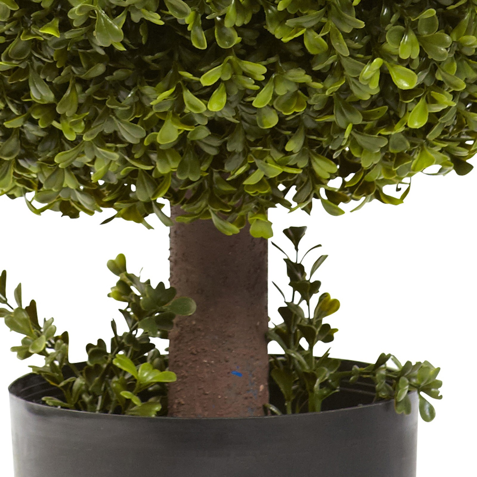 Nearly Natural 27″ Classic Boxwood Ball Shaped Topiary in Green/Gray