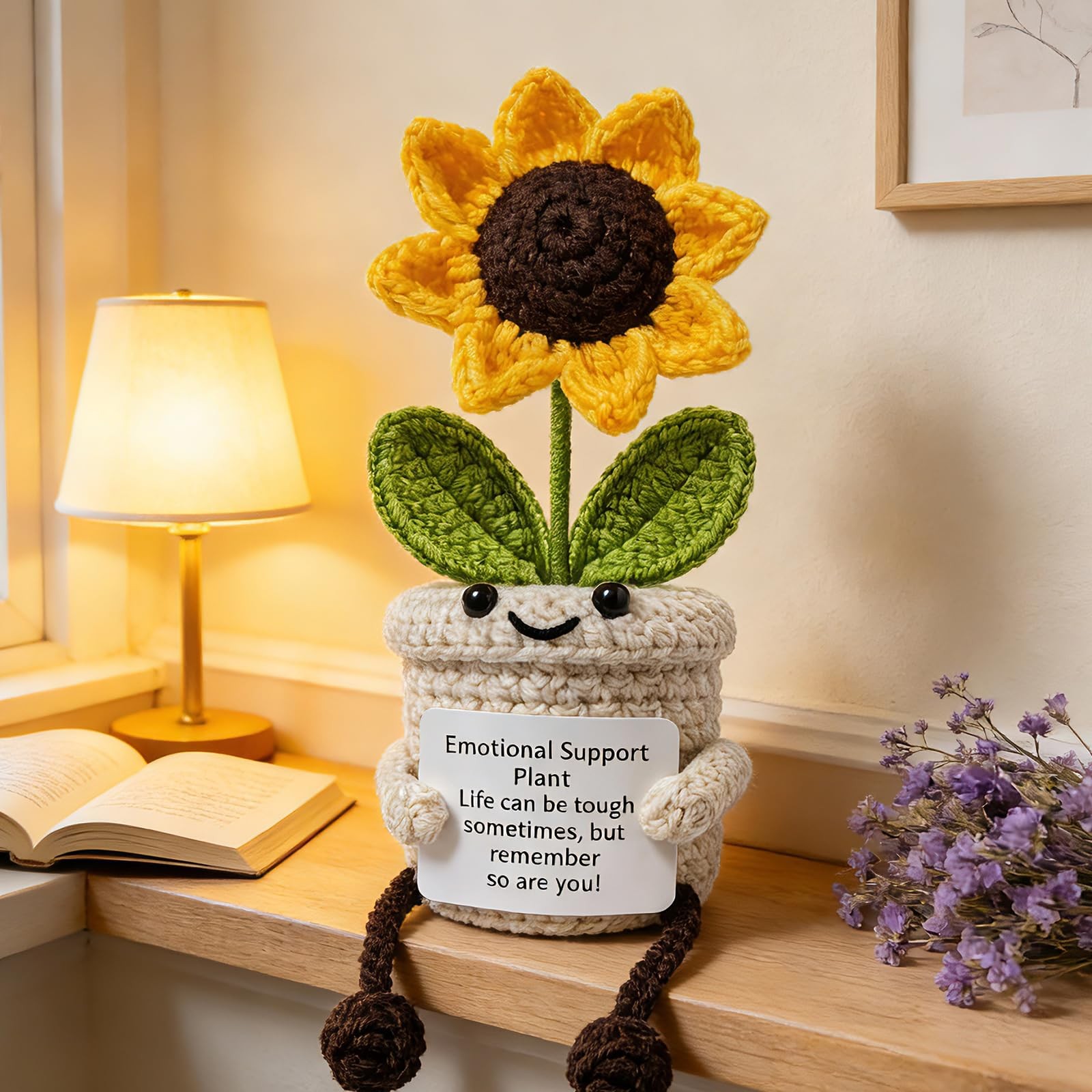 Emotional Plush Plant Crochet Sunflower Gifts for Her Mom Well Gifts for Men …