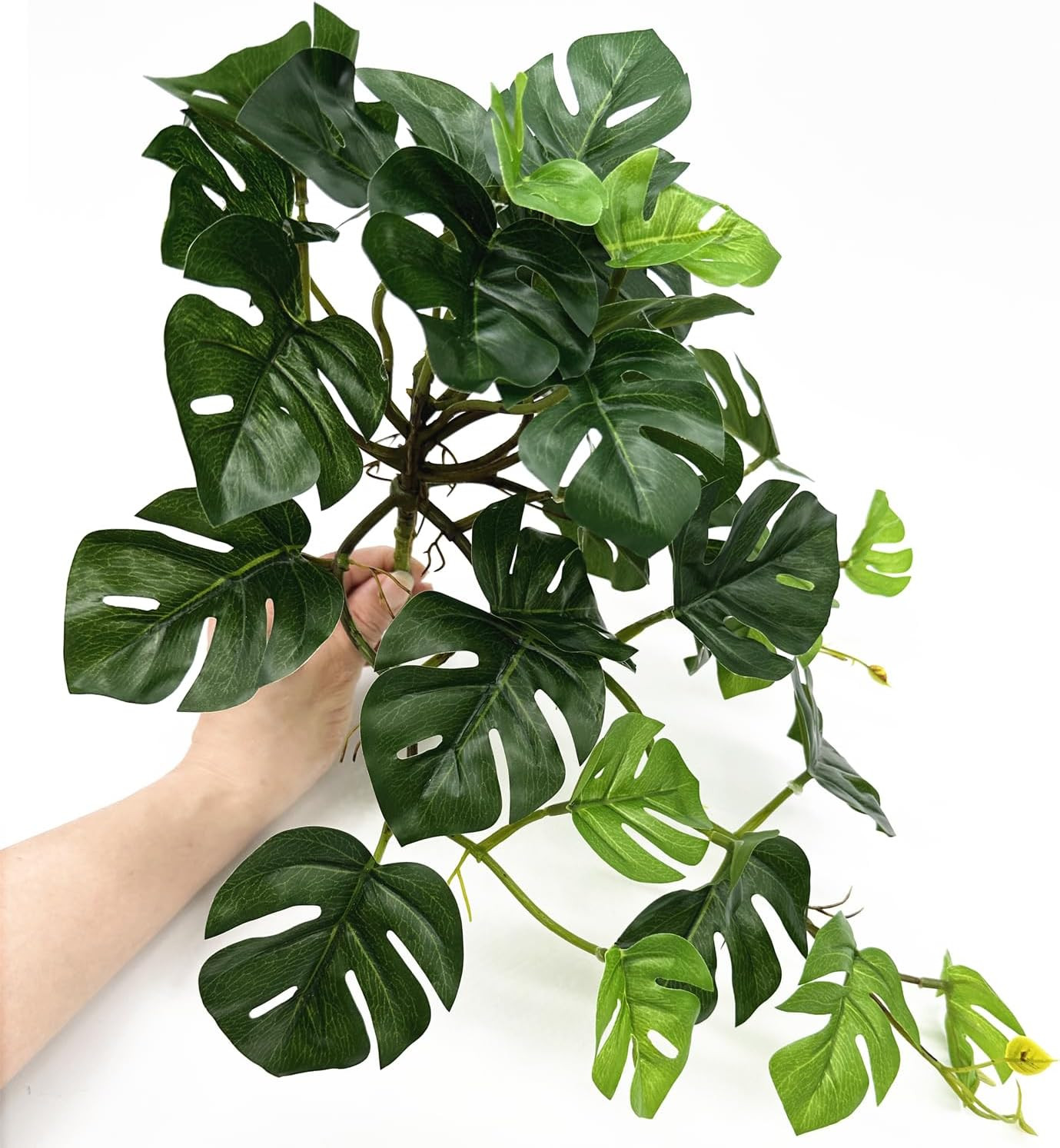 Fake Plants Hanging Small Faux Potted Ivy Vine Artificial Monstera Mini Faux …