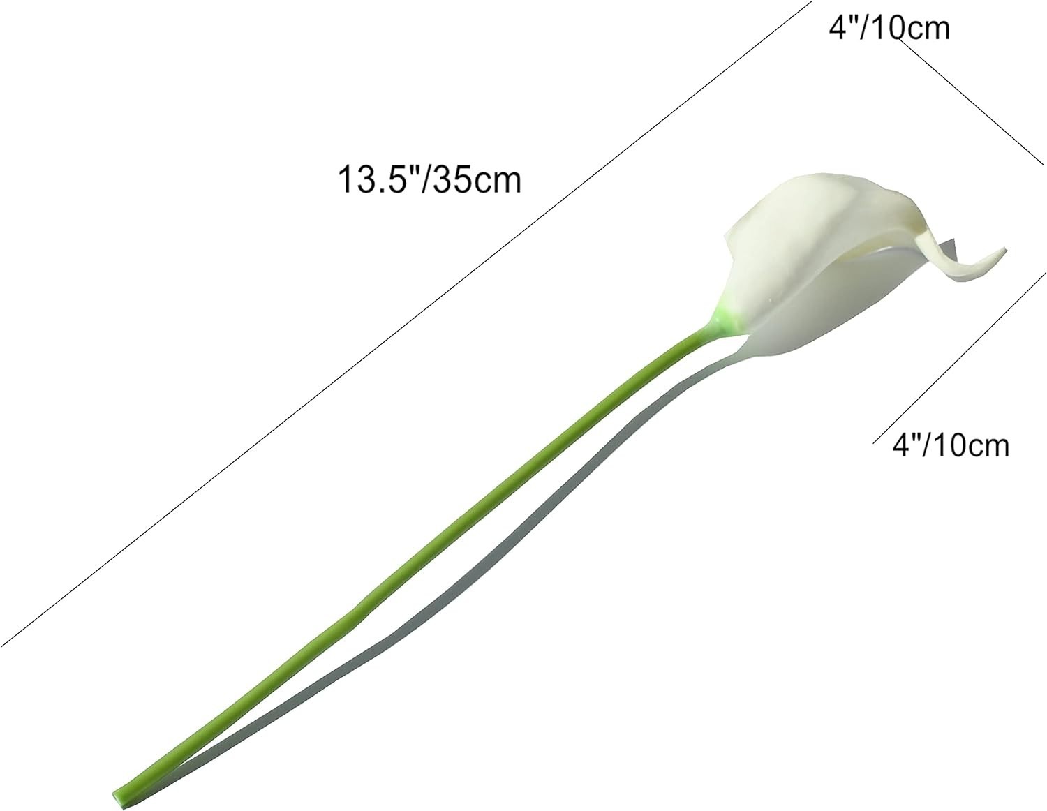 Realistic 13.5in Calla Lily Bouquet – 20 Stems for Weddings & Seasonal Decor