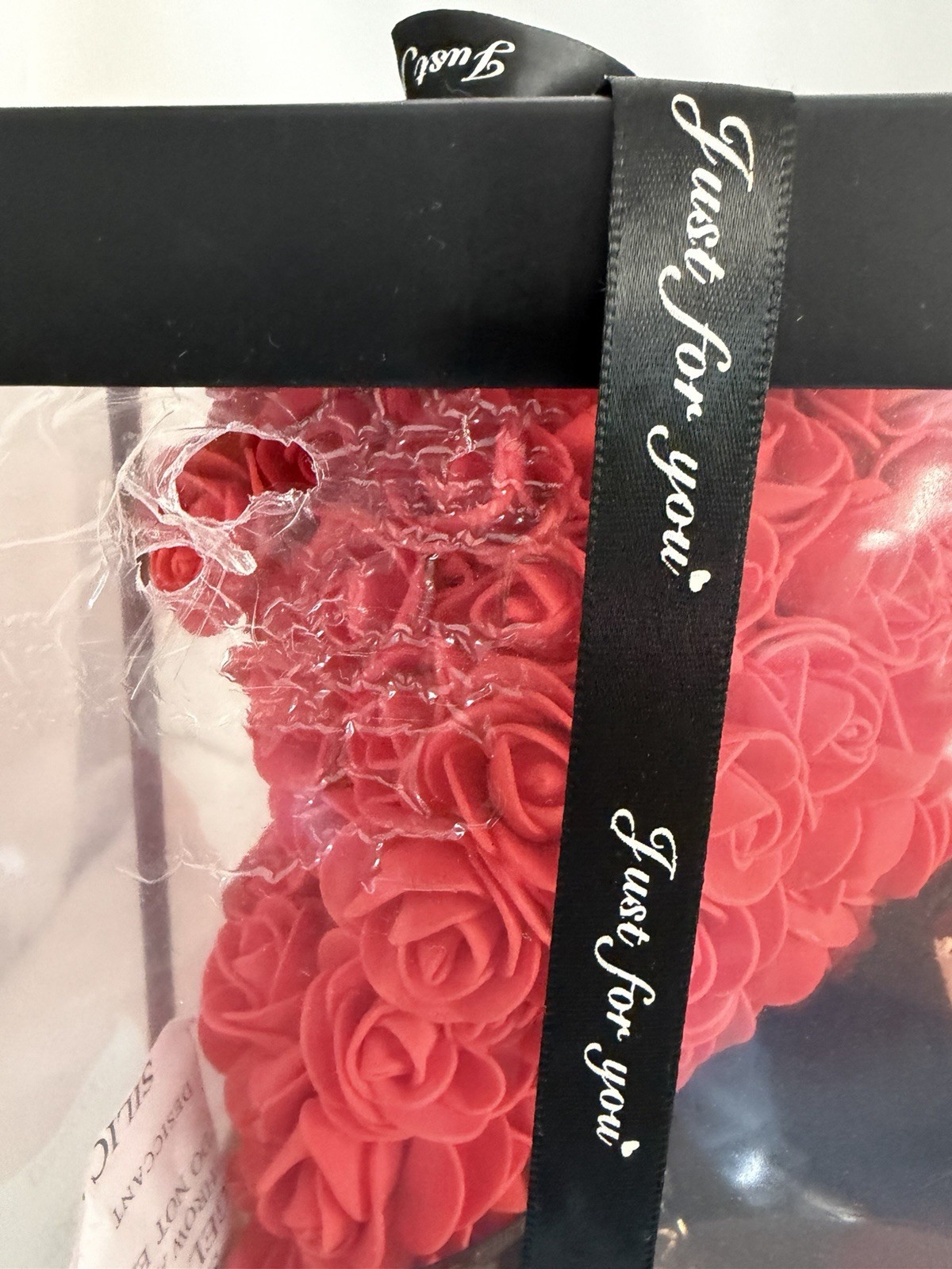 Just For You Rose Teddy Bear -Artificial Rose Flower Special Gift For girlfriend