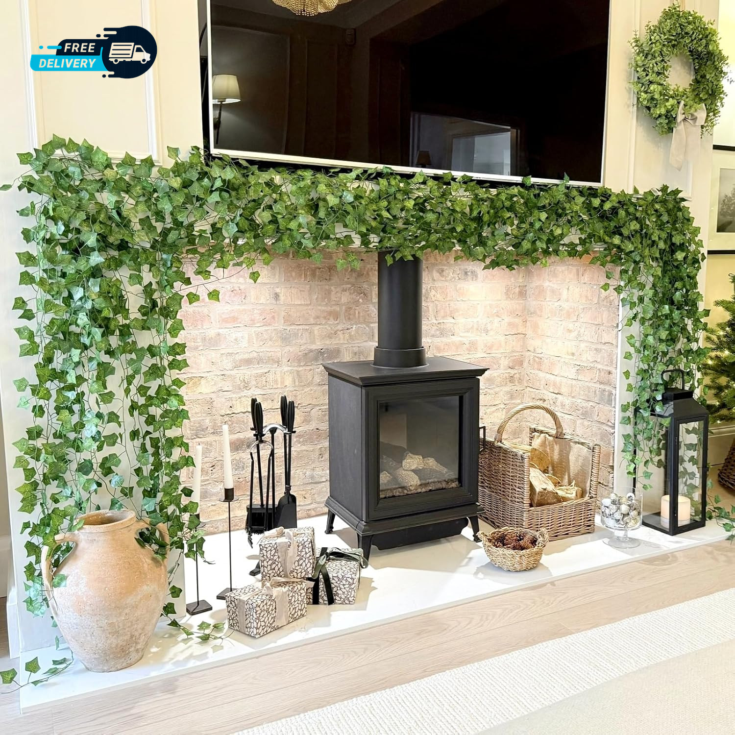14 Pack 98Ft Artificial Ivy Garland Ivy Garland Fake Vines UV Resistant